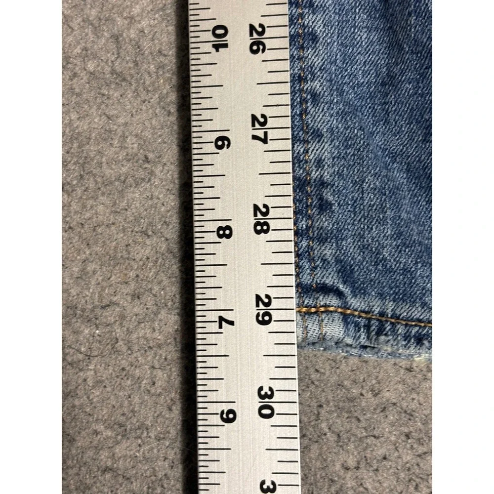 Old Navy Boyfriend Mid-Rise Distressed Jeans Medium‎ Wash Women Size 2 1166